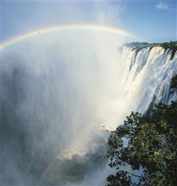 Rainbow over the Victoria Falls, Livingstone, Zambia
