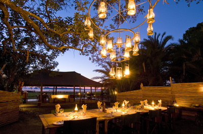 Romantic dining in the Kafue, Zambia
