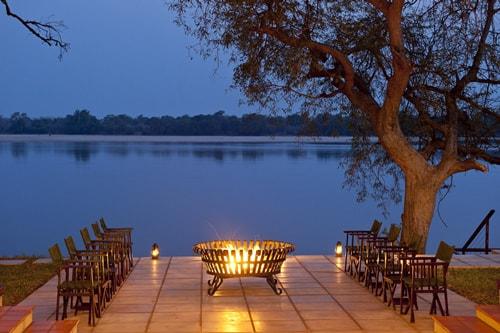 View of the Zambezi River from Baines Camp