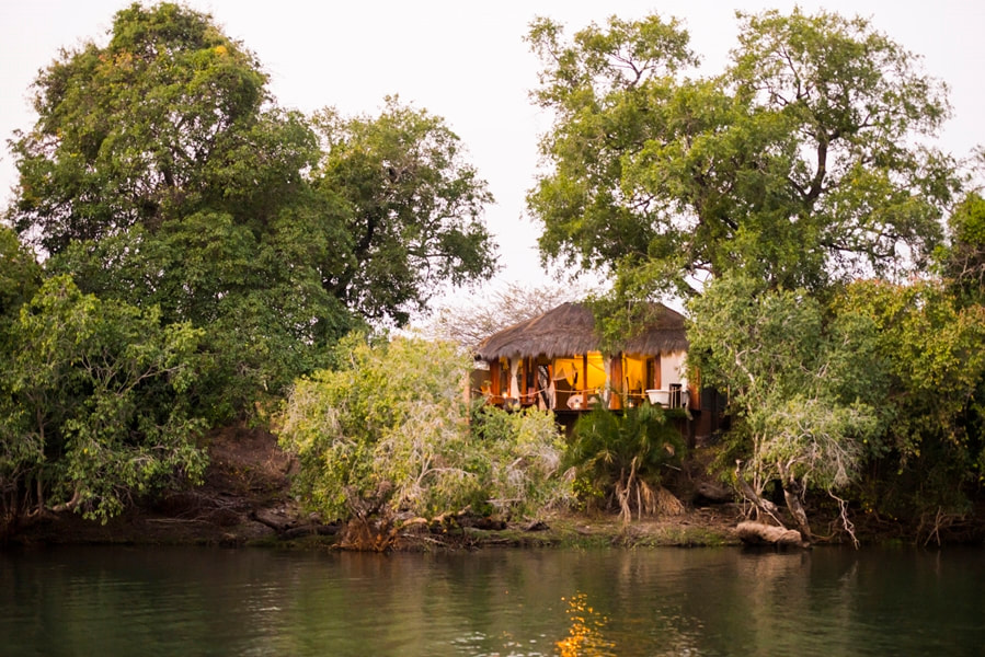 View from Kafue River of Mukambi Safari Lodge accommodation