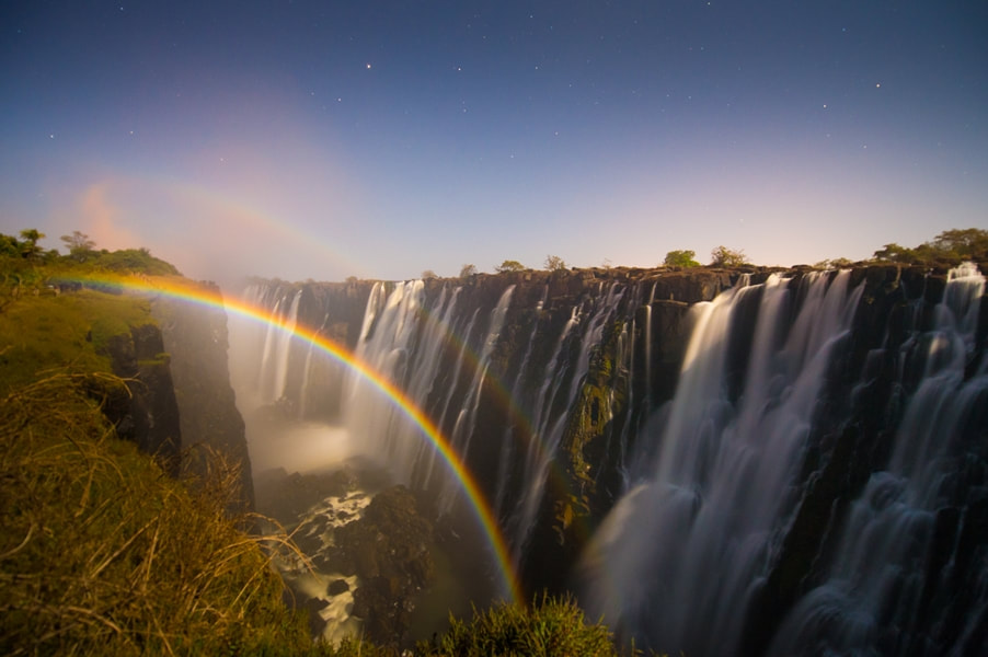 Rainbow over The Victoria Falls