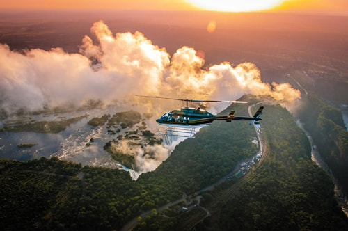 Scenic helicopter flight, The Victoria Falls